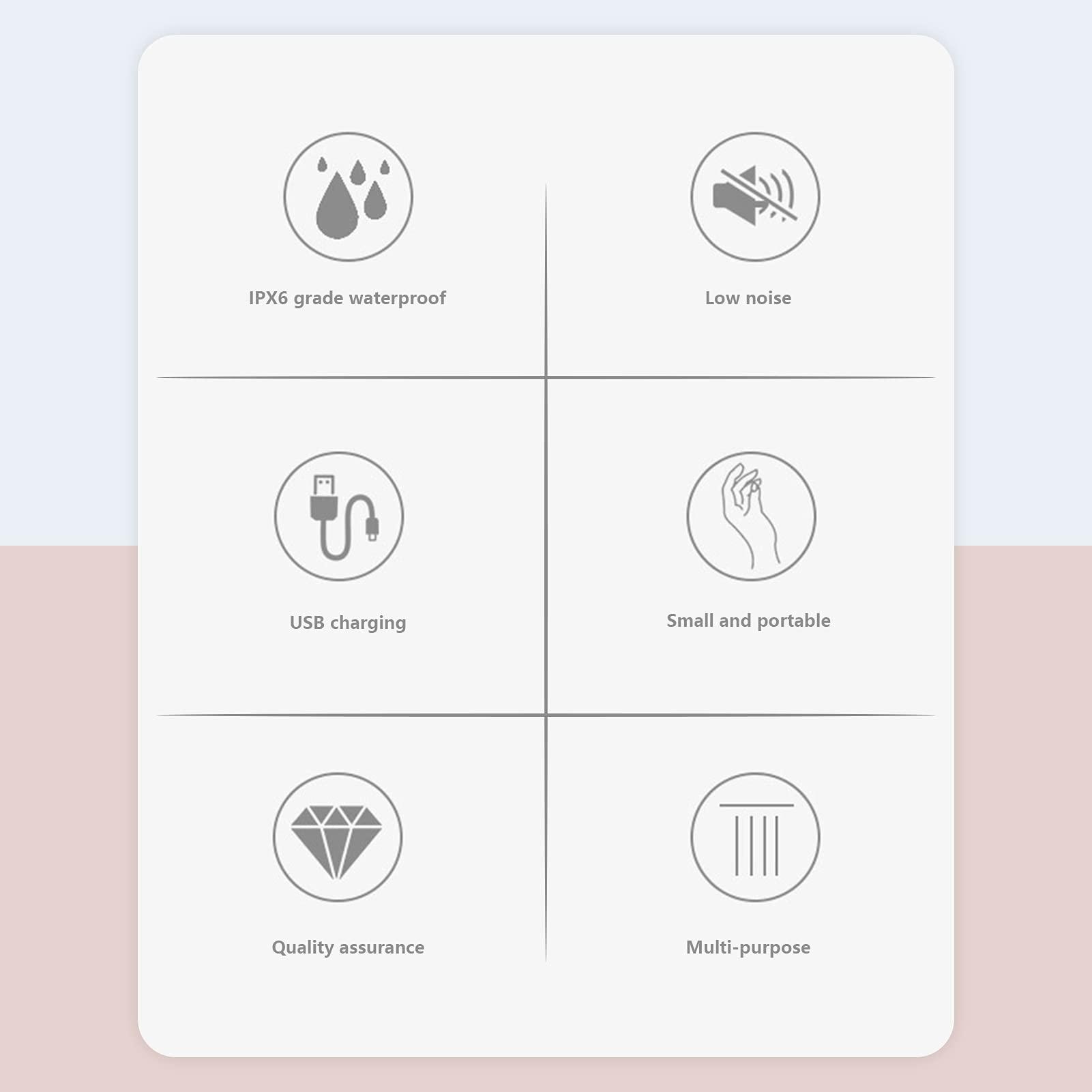 Brrnoo IPX6 Waterproof Electric Hair Remover Epilator Wet Dry Dual Use Hair Removal Machine