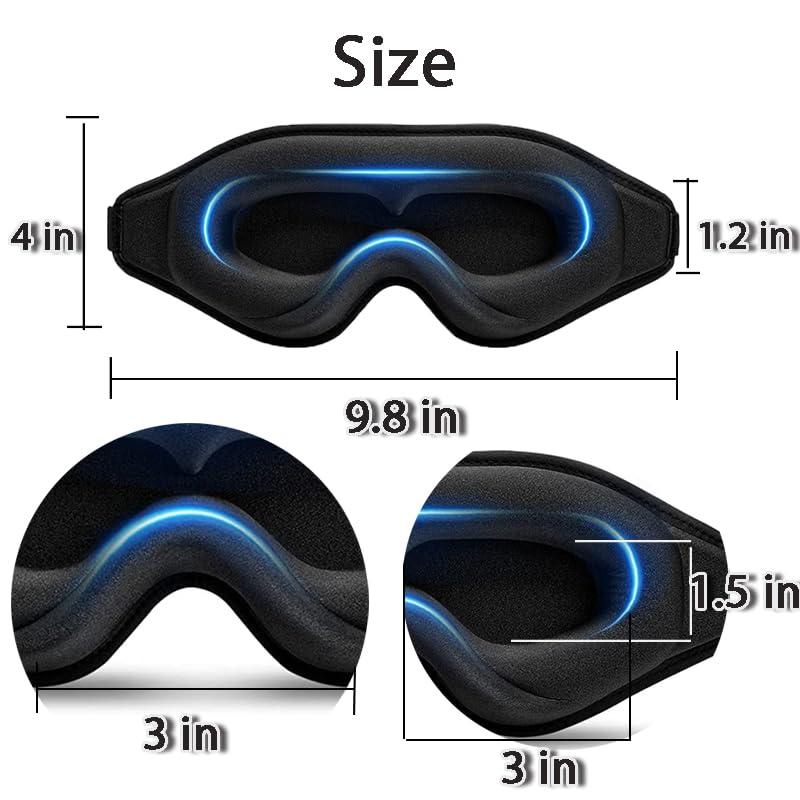 Remowhalle Eye Mask for Lash Extensions, Sleep Mask for Lash Extensions for Women Men, Zero Eye Pressure 3D Contoured Lash Extension Sleep Mask, Lash Protector Breathable Soft Shade Cover for Travel Yoga Nap