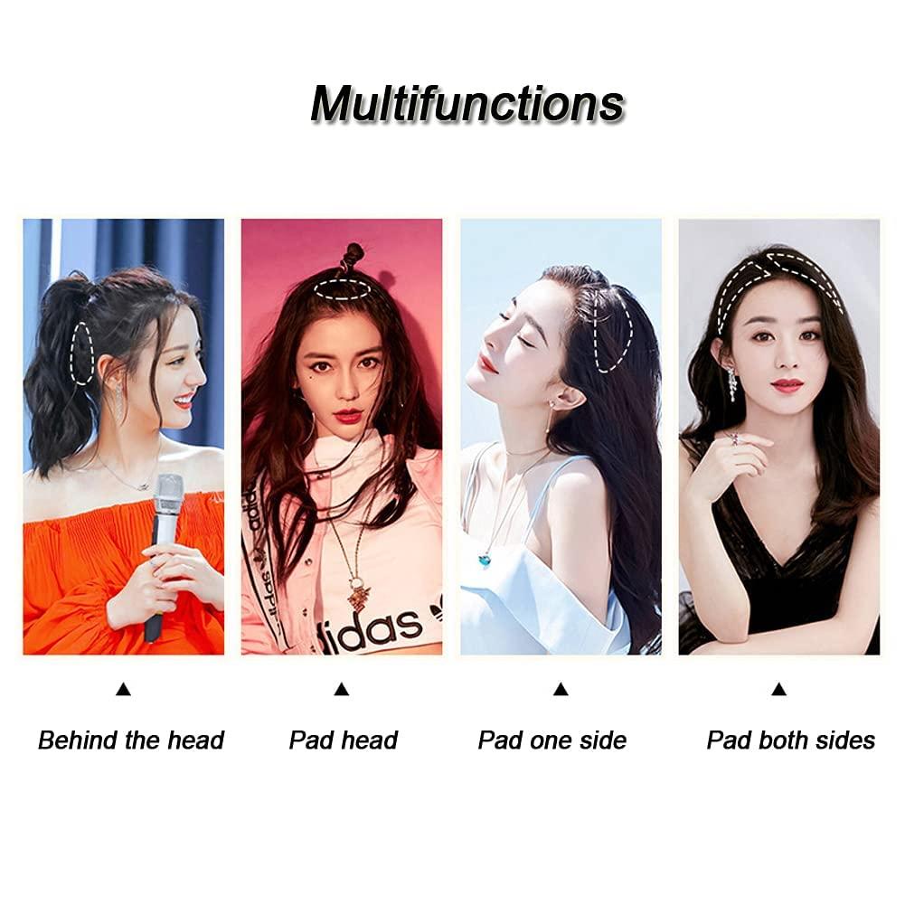 ericotry Ericotry 10PCS Black Sponge Foam Bump Up Hair Clips, Volumizing Hair Inserts, Magic Hair Barrettes, Volume Makers and Hair Pads for Women Girls