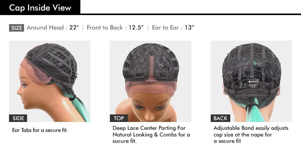 SHEAR MUSE SHEAR MUSE Sensationnel Lace Front wig Empress Edge Lachan (NEONLIME)