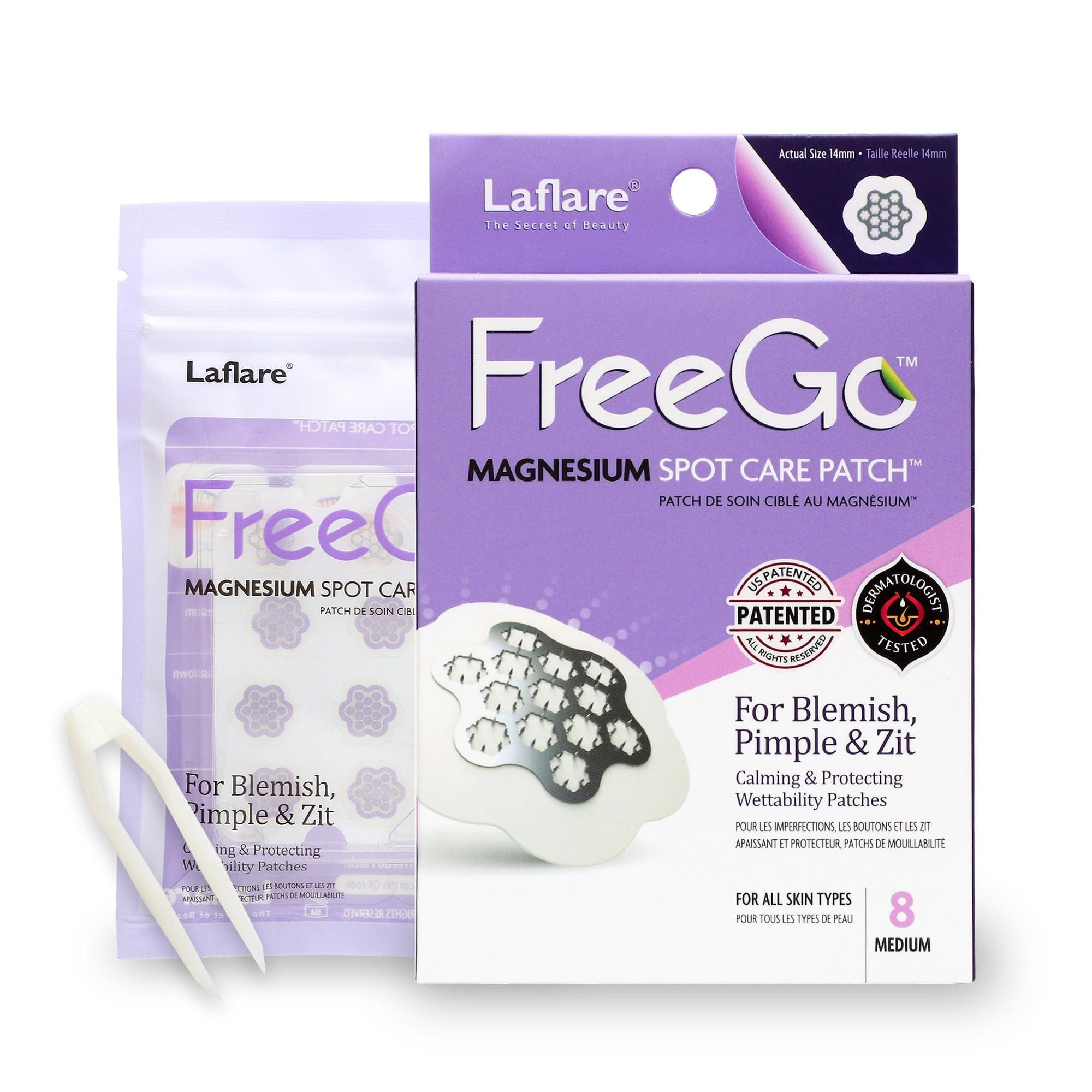 FreeGo Deep Blemish Microdarts | Pimple Patch | Cystic Acne | Fast-Acting | Quick Calming | 99.9% Pure Magnesium | Madecassic Acid | Tea Tree | Eucalyptus Leaf | Hydrocolloid Spot Care