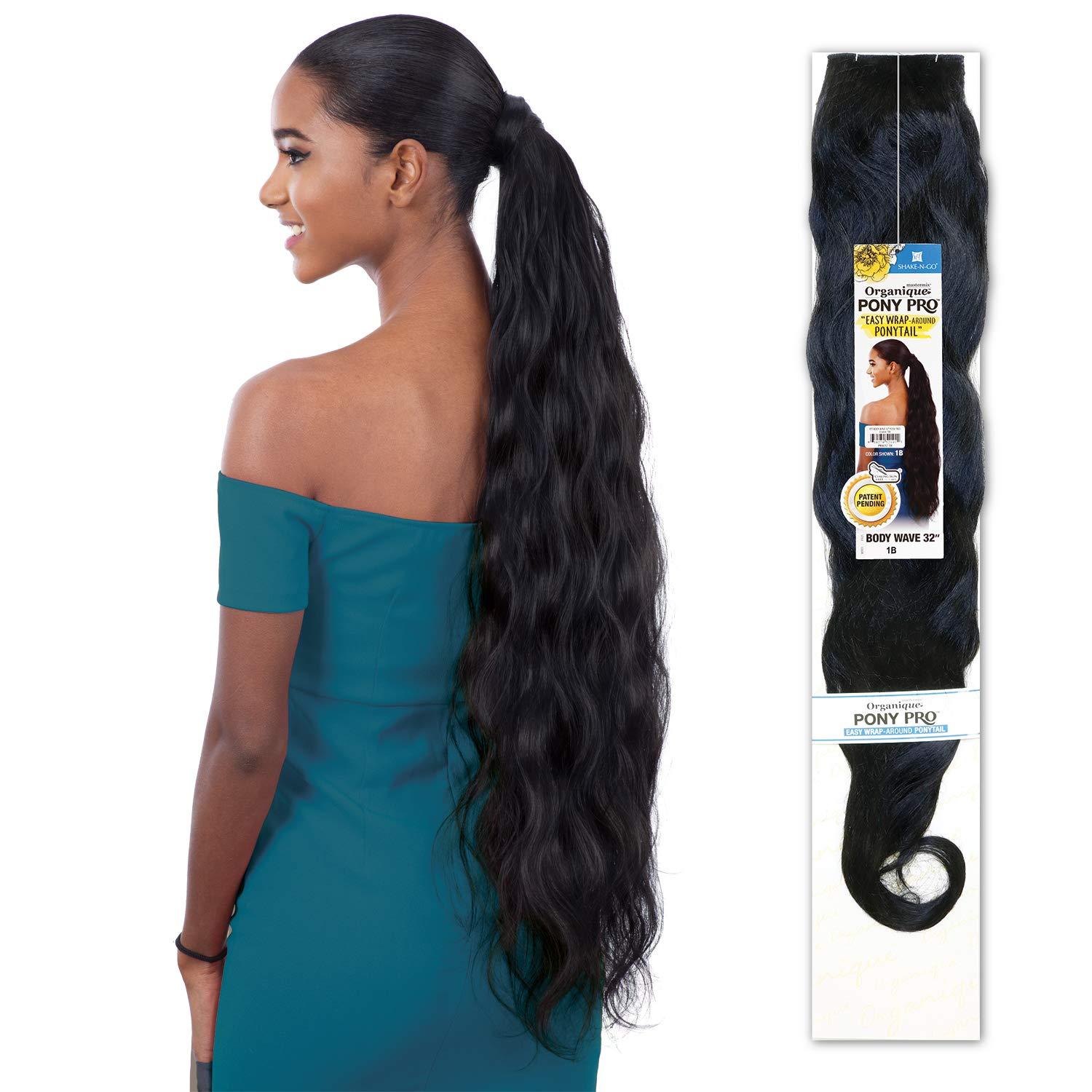 Organique Mastermix Milky Way Organique Pony Pro Easy Wrap Around Ponytail Body Wave 32\" (Pack of 2, 1)