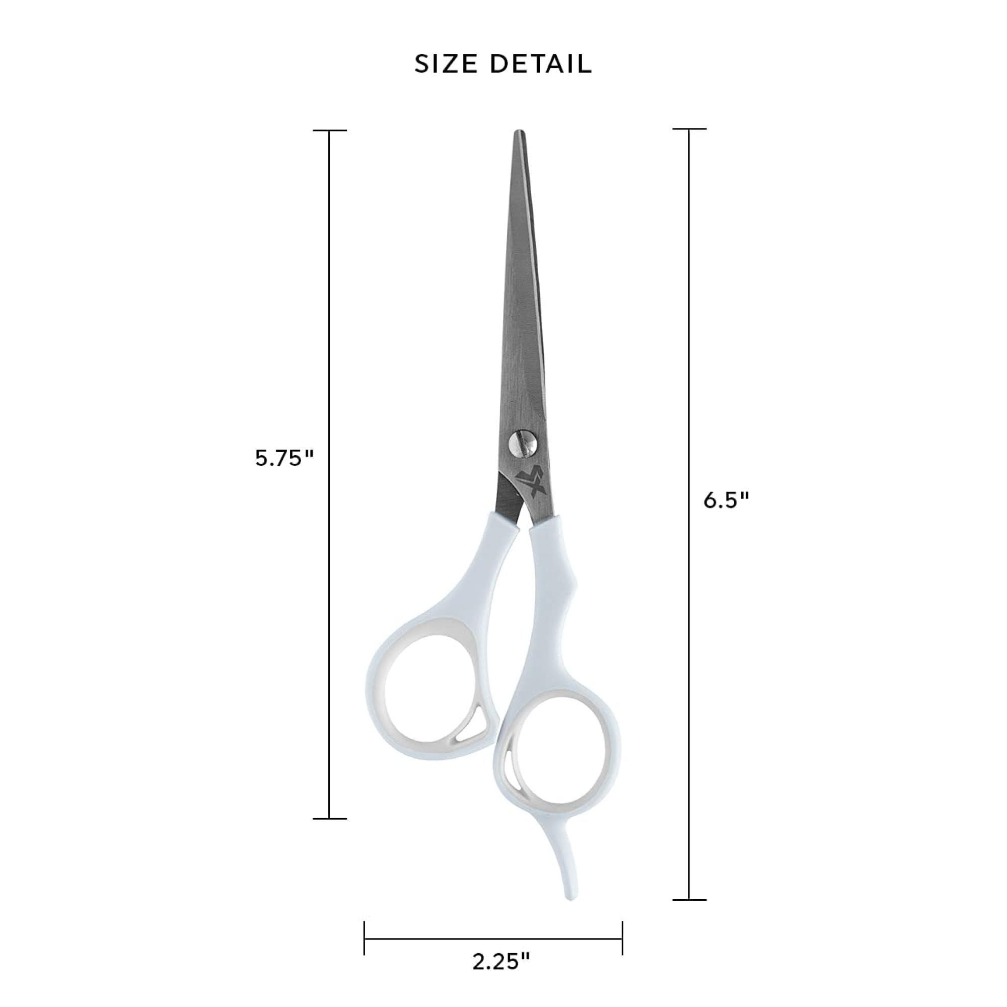 Cricket Cricket Style Xpress Minimalistic Mod Hair Cutting Scissors - Sharp Micro-Serrated Beveled Blades, Stainless Steel Shears Hair Scissors - Wet & Dry Use, Barber Accessories - 5.75"