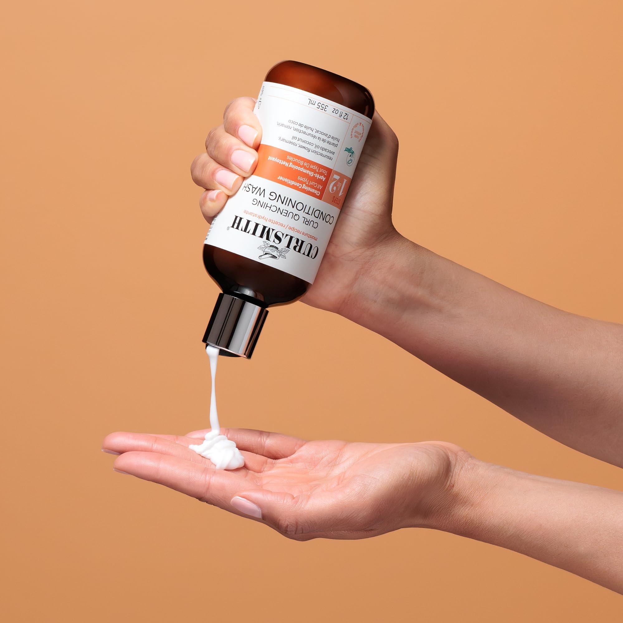 CURLSMITH CURLSMITH - Curl Quenching Conditioning Wash - Vegan Cowash 2 in 1 Conditioner and Shampoo for Wavy, Curly and Coily Hair (3oz)