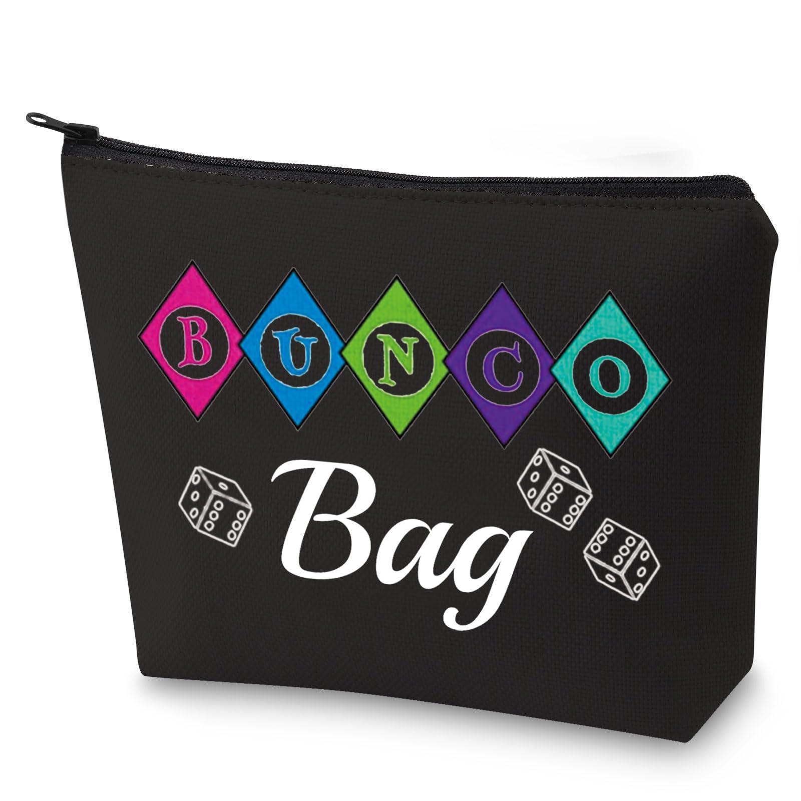 G2TUP G2TUP Bunco Game Night Funny Bunco Gifts for Women Accessory Pouch Bunco Bag Dice Game Gift Idea (bunco dice bag Black)