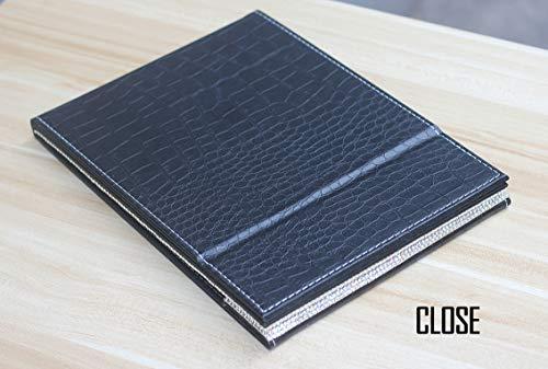 Bestbling Bestbling Bling Portable Mirror Folding Travel Vanity Mirror with Desktop Standing Makeup Mirror for Cosmetics Beauty (Black)