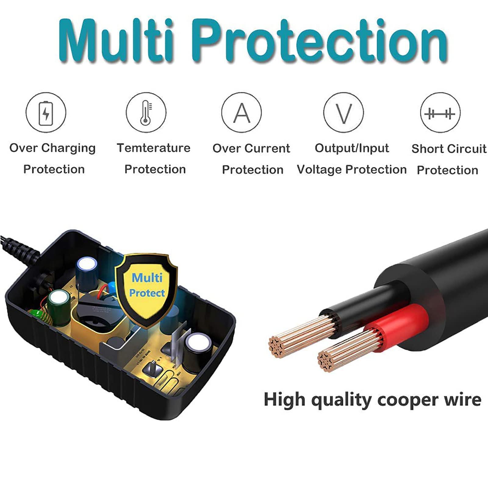 VHBW for Wahl Shaver Shaper Charger 2V Power Cord for Wahl Trimmer 8061, 8163, 8786-1001, 7367, 7357, 7029, 7060, 7035, 7339, 7356, 4000, 5-Star Series Replacement Whal Clipper Power Cord