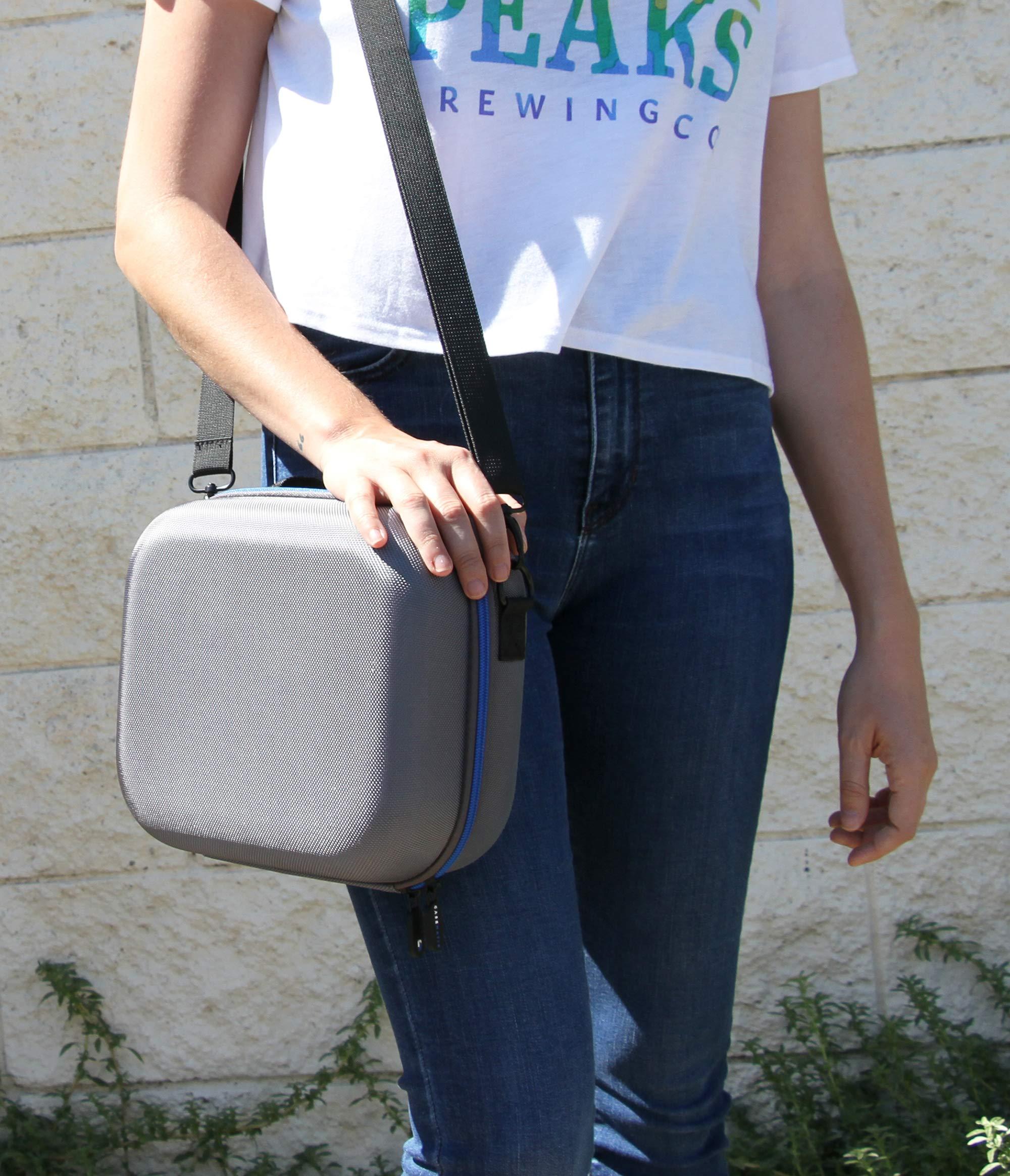 CASEMATIX CASEMATIX Hair Clipper Barber Case Holds Clippers, Hair Buzzers, Trimmers, T Finisher Liner - Travel Case for Clippers, Stylist and Hair Cutting Supplies with Adjustable Strap