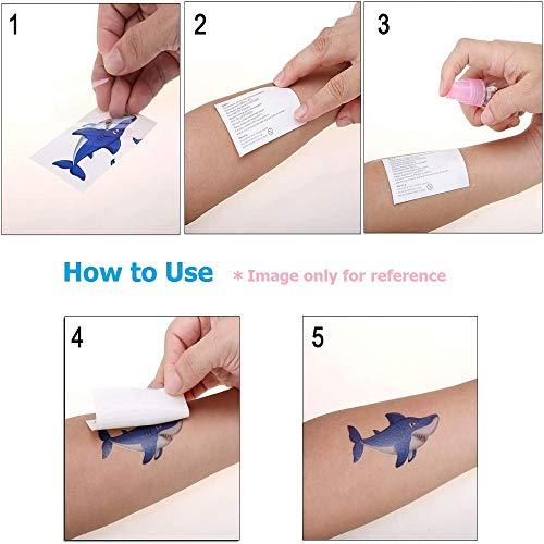 Fanoshon Fanoshon Large Owl Temporary Tattoos for Adult Men Teens, 4 Sheets Cool Chest and Back Fake Halloween Body Makeup Design Stickers Body Art Tattoos