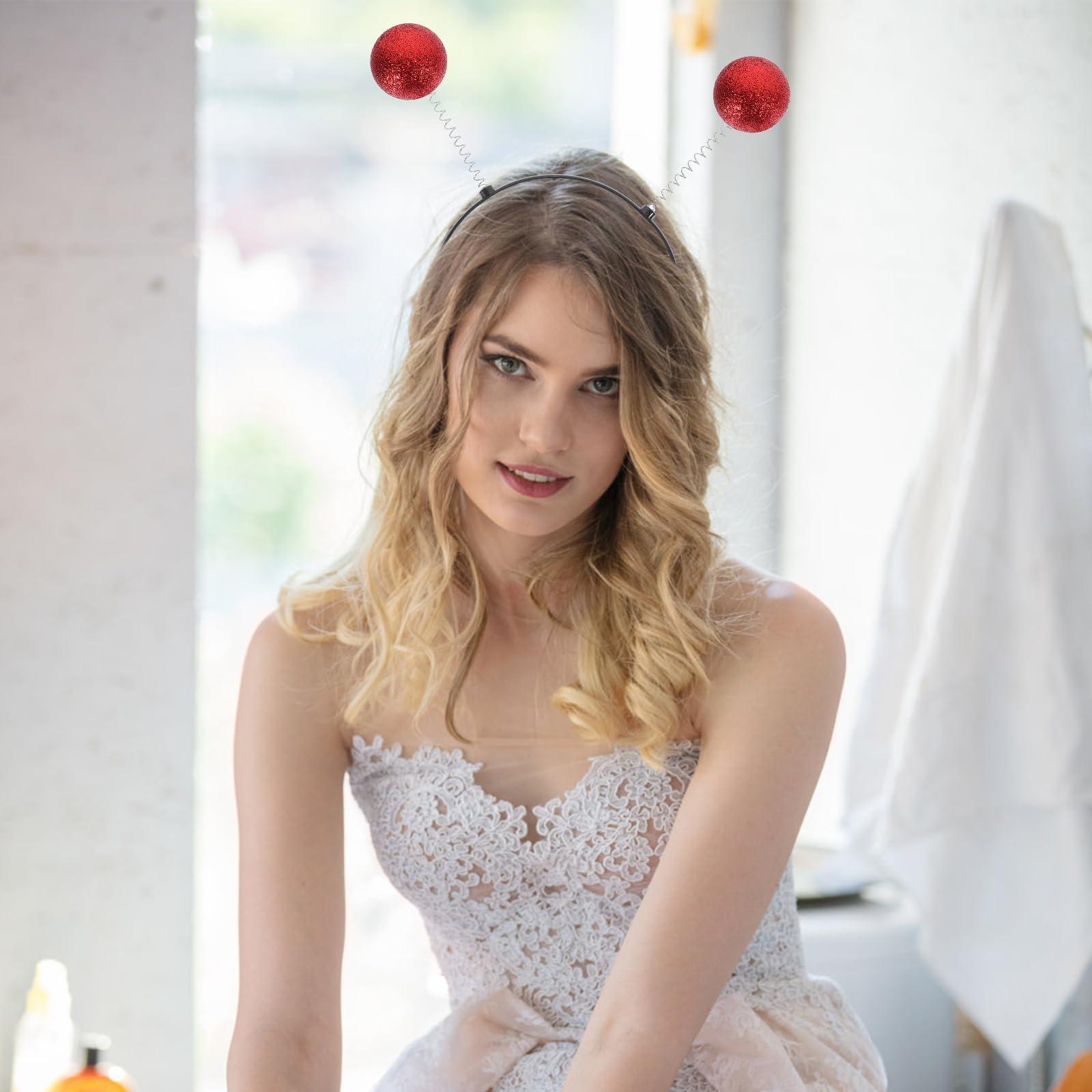 Didiseaon Didiseaon 6pcs Alien Antenna Headband Martian Alien Head Boppers Black Spring Hairband DIY Teeth Comb Headband Hair Band Making Craft Supplies