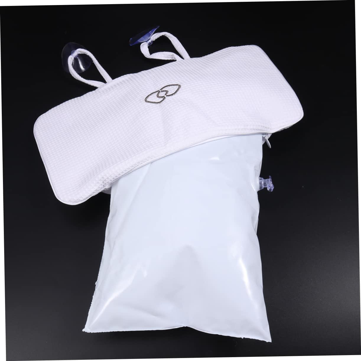 Healeved Healeved Bathtub Pillow Bath spa Pillow Bathtub Neck Pillow Bathroom Bath Pillows Bath Pillow White Bathing Pillows with air Bags Bathroom Pillows Washable Bath mat