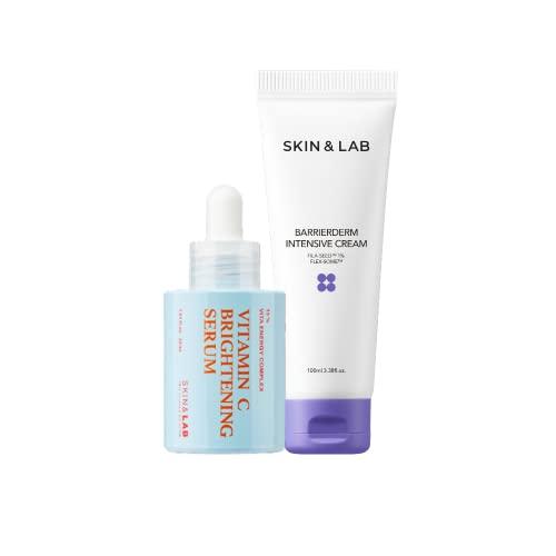 SKIN & LAB SKIN SCIENCE SOLUTION SKIN&LAB Vitamin C Brightening Serum and Barrierderm Intensive Cream 100ml