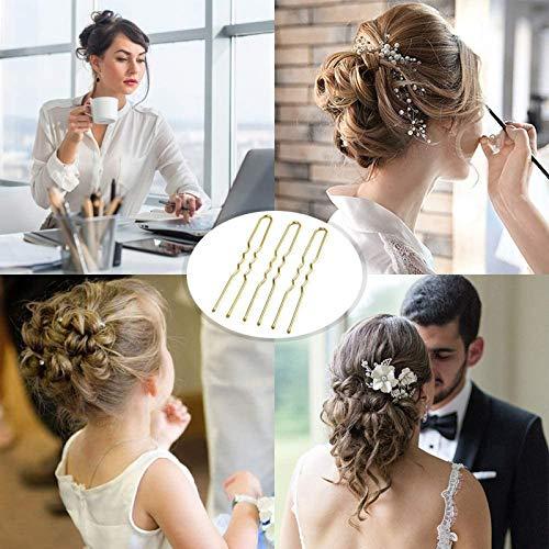 AnHua AnHua 100 Pcs Hair Clips Metal Hair Pins for Thick Hair, 5cm Long Hair Clips for Hair Styling Decoration