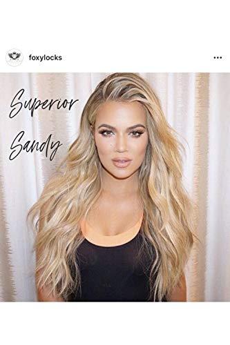 Foxy Locks Sandy Blonde - Superior 22" Seamless Clip In Human Hair Extensions 230g