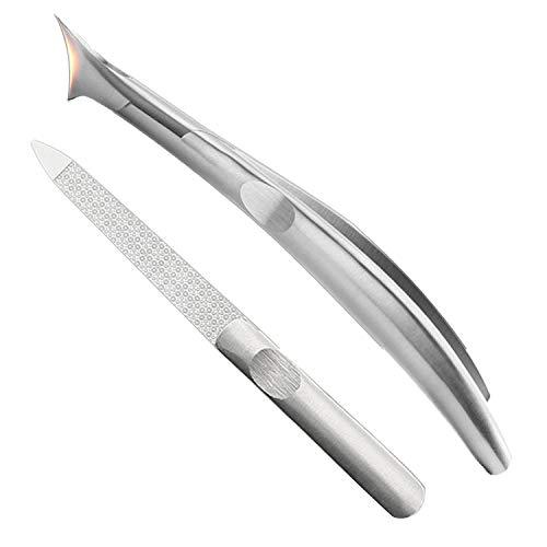 Dr.Pedi Dr.Pedi Ingrown Toenail Tools KitFingernails Clippers Set Cuticle Nipper Cutter Trimmer Remover Nail File for Dead Skin Durable Manicure Pedicure Tools, Black