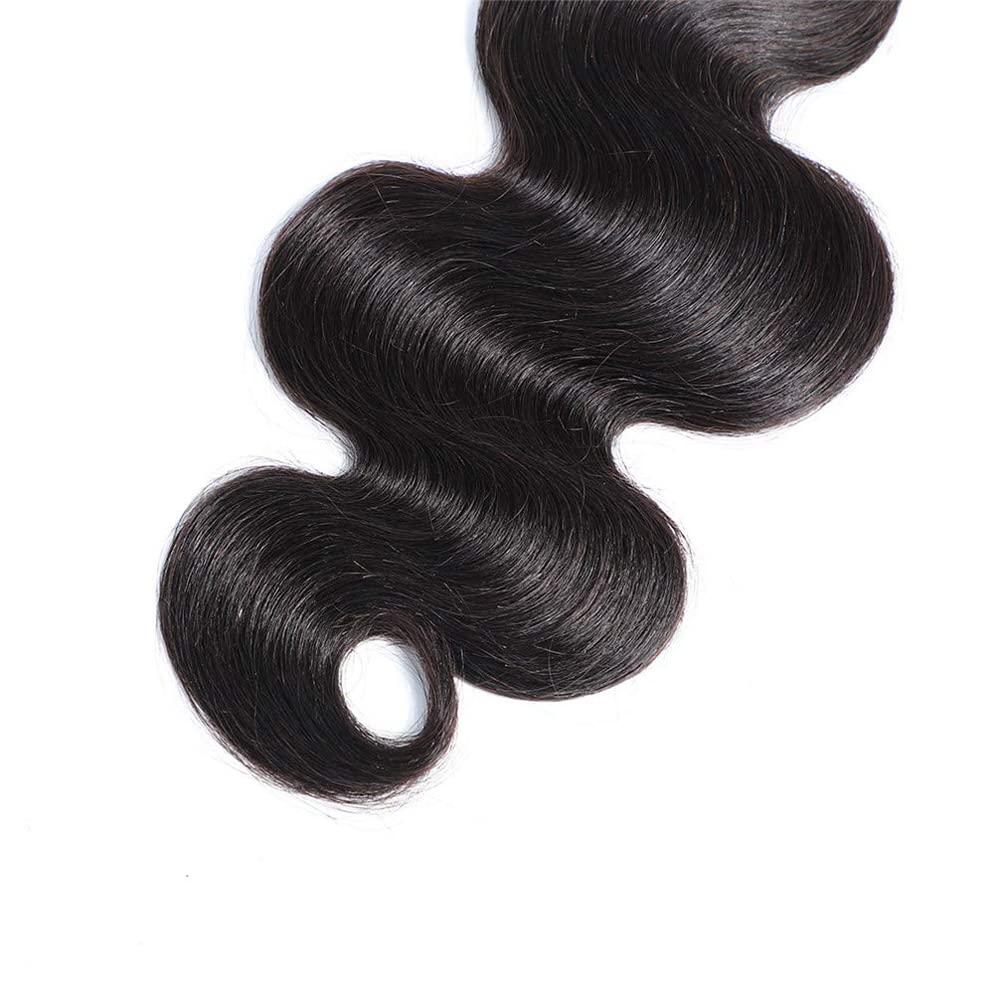WuvuSnm 26 26 26 Inch Brazilian Remy Body Wave Human Hair Bundles Natural Black Color Unprocessed Virgin Hair Weave Body Wave Bundles Human Hair Extensions