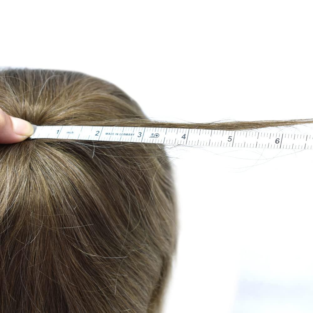 DR Hair Toupee For Men Hair System French Lace Real Human Hair Replacment System Lace Front Blached Knot Mens Toupee Hair Piece For Men Nantural Hairline8x10medium light density17# DARK ASH BLONDE