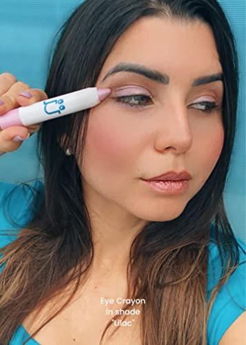 M2U NYC M2U NYC Eye Crayon, Eyeshadow Stick, Shimmer Cream Eyeshadow Pencil Crayon, Eye Brightener Stick Highlighter Makeup, Pro & Long Lasting Eyeshadow Stick (Champagne)