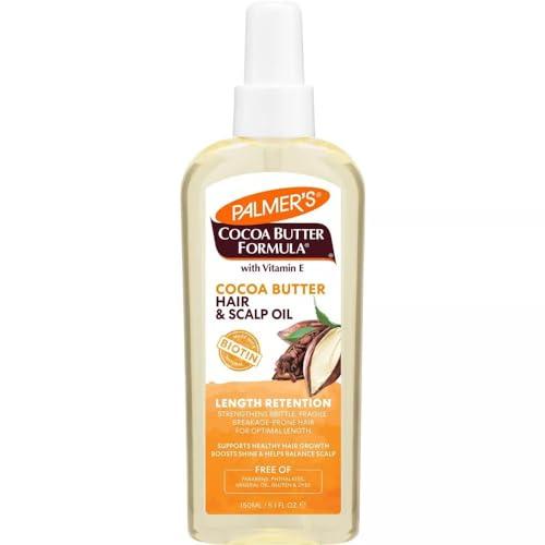 Palmer\'s Palmer\'s Cocoa Butter & Biotin Length Retention Hair and Scalp Oil, 5.1 Ounce (Pack of 2)