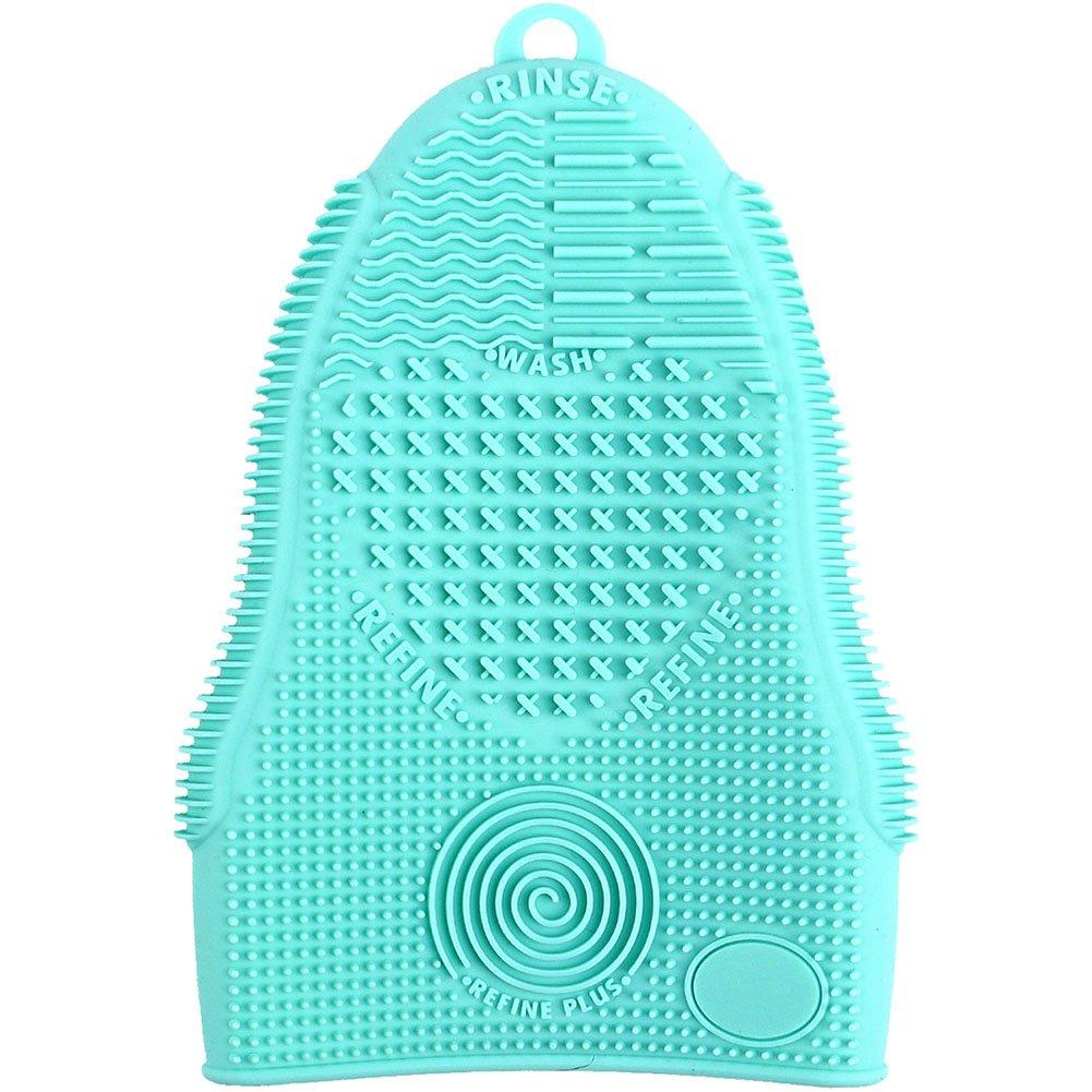 ScivoKaval ScivoKaval Makeup Brush Cleaner Glove Mat Mitt Silicone Cosmetic Cleaning Scrubber Tool Face Brushes and Eye Brush Washing Pad Mint Green