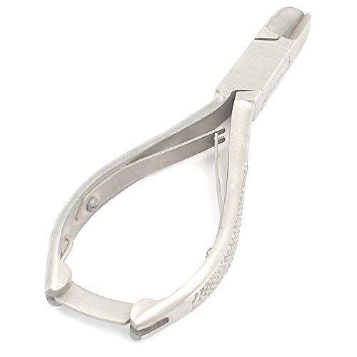 PRECISE CANADA DOUBLE SPRING NAIL NIPPERS 5.5” ANGLED CONCAVE JAW