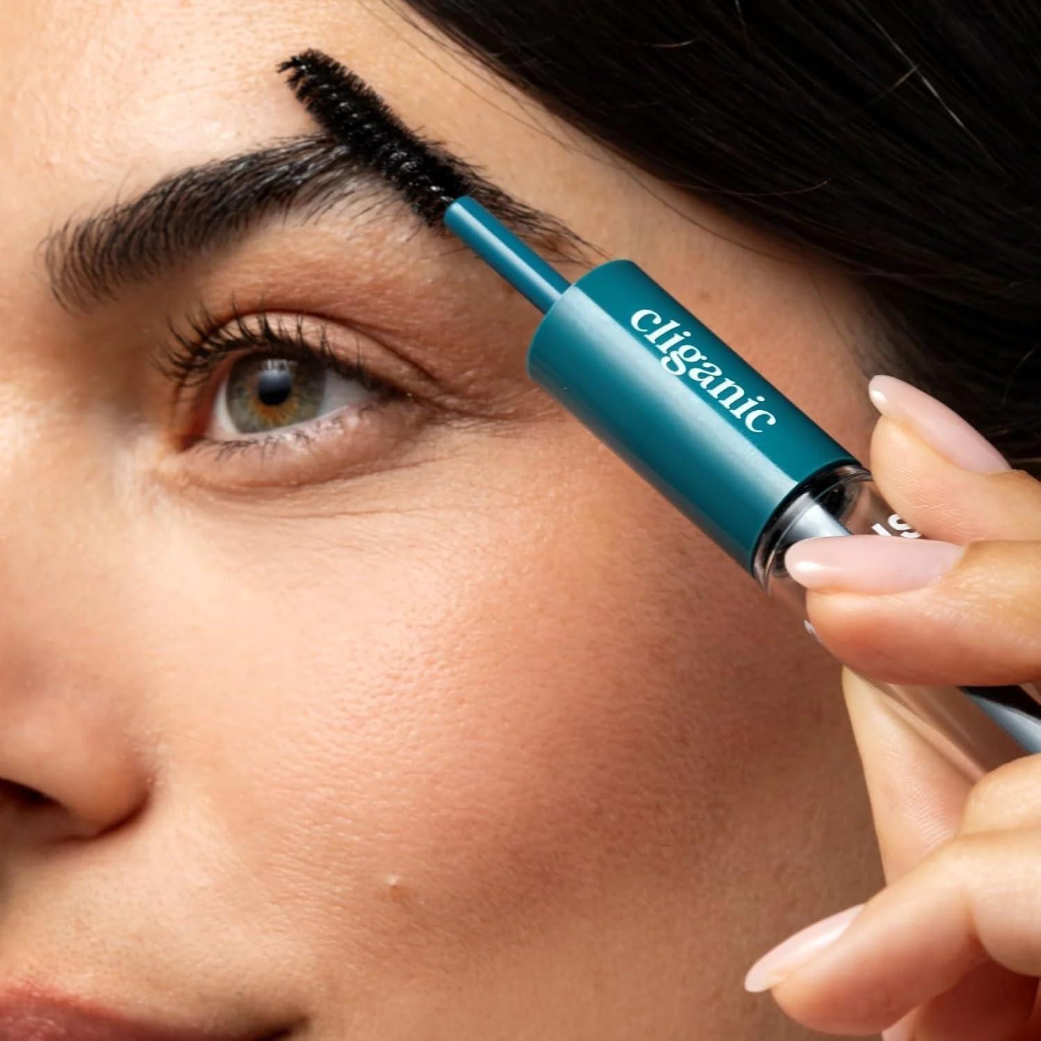 Cliganic Cliganic USDA Organic Castor Oil, 100% Pure (16oz with Eyelash Kit) - For Eyelashes, Eyebrows, Hair & Skin | Bulk, Natural Cold Pressed Unrefined Hexane-Free | DIY Carrier Oil