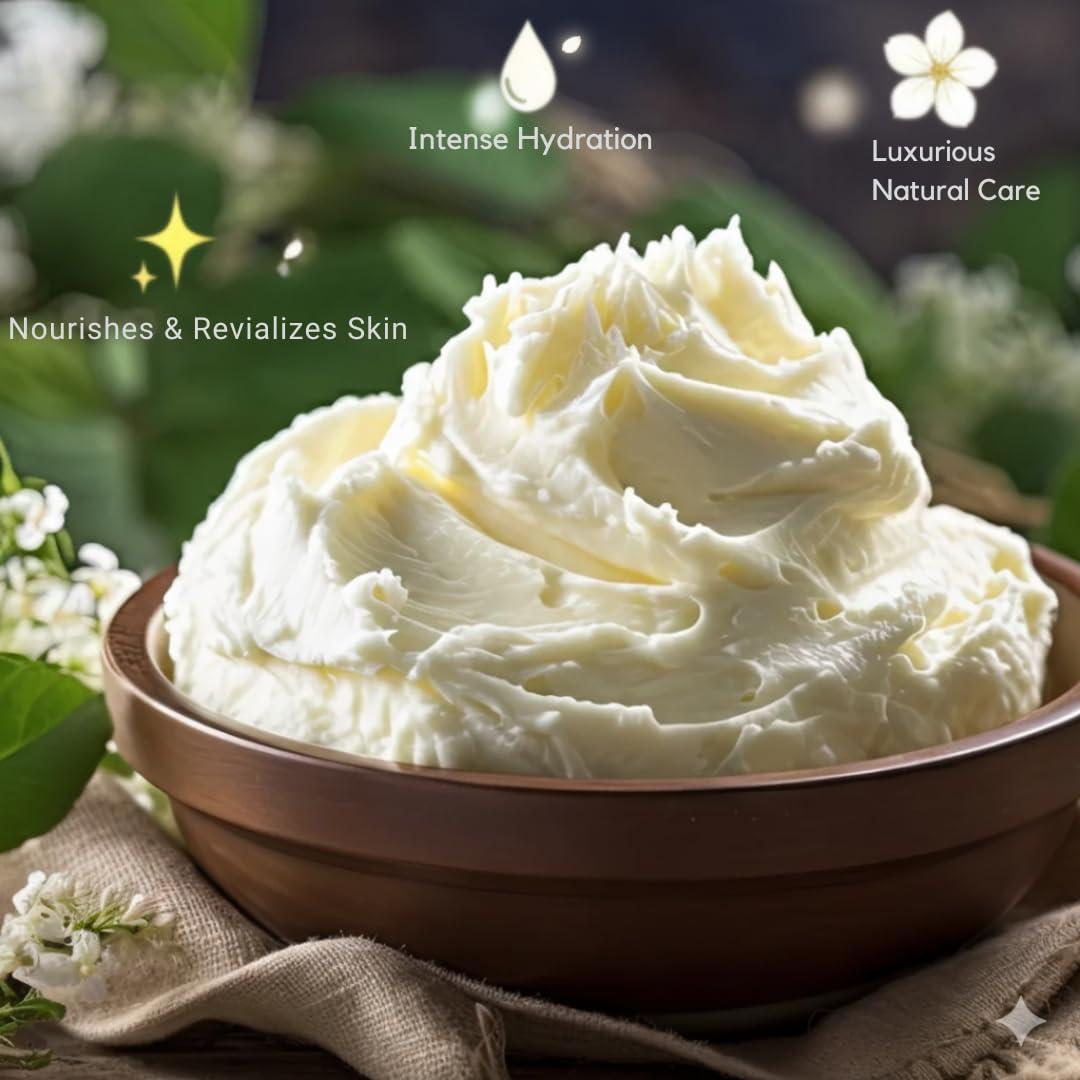 Yajna Yajna Organic Raw Mango Butter 100% Pure,Natural & Unrefined| Skin Moisturizer For Face, Body & Hair| 1 LBS/450 GM Ivory/White Grade A | DIY Creams, Balms, Lotions, Soaps| Softens Dry & Tough Skin