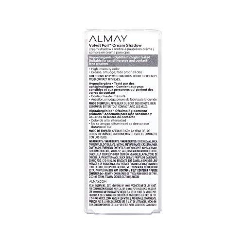 Almay Almay Velvet Foil Cream Shadow, Silver Lining, 0.36 fl. oz., metallic eyeshadow