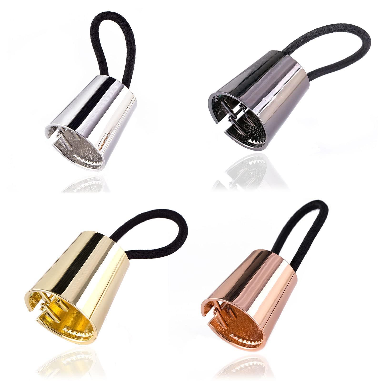 Sxett Trendy Cone Punk Ponytail Holder Women Hair Cuff Wrap Tie Band Rope Girls Hair Accessories Elastic Hairband Gift