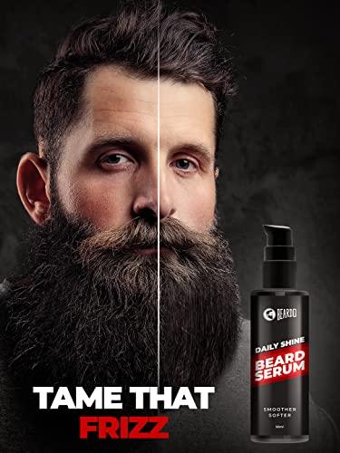 BEARDO Beardo Beard Serum For Men - 1.69 oz | Daily use beard serum for men | Softens and Smoothes Rough Beard | Gives Beard Shine & Nourishes Beard l Non Sticky