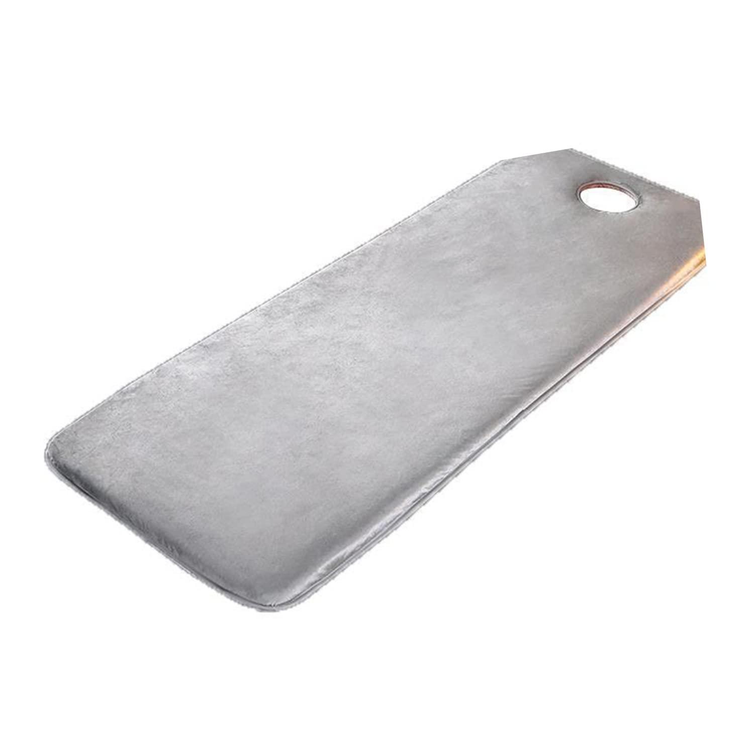 NinthAvenue Basics Massage Table Mattress Topper,Comfortable Massage/Spa Table Pad,0.8In Lash Bed Cushion Memory Foam,with Four Corner Straps & Anti-Slip Bottom,Without Bed,Not Washable,Gray t,80x190cm