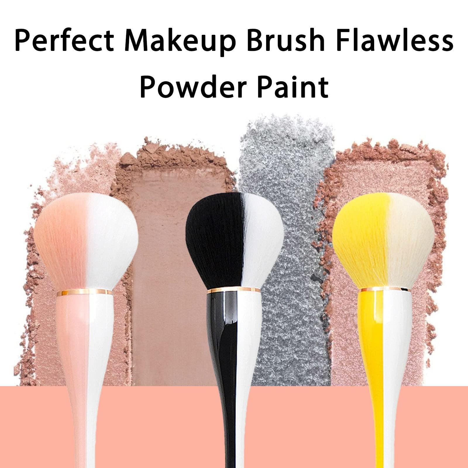CTPCRTYK CTPCRTYK Large Powder Brushs Brush Foundation Makeup Brush Powder Brushs and Brushs for Daily Makeup How to Put Makeup on(Yellow)