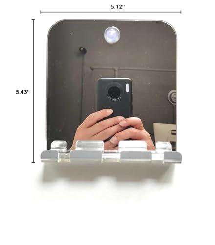 Lyzeous Lyzeous Anti-Fog Shower Mirror, Fogless Bathroom Shaving Mirror