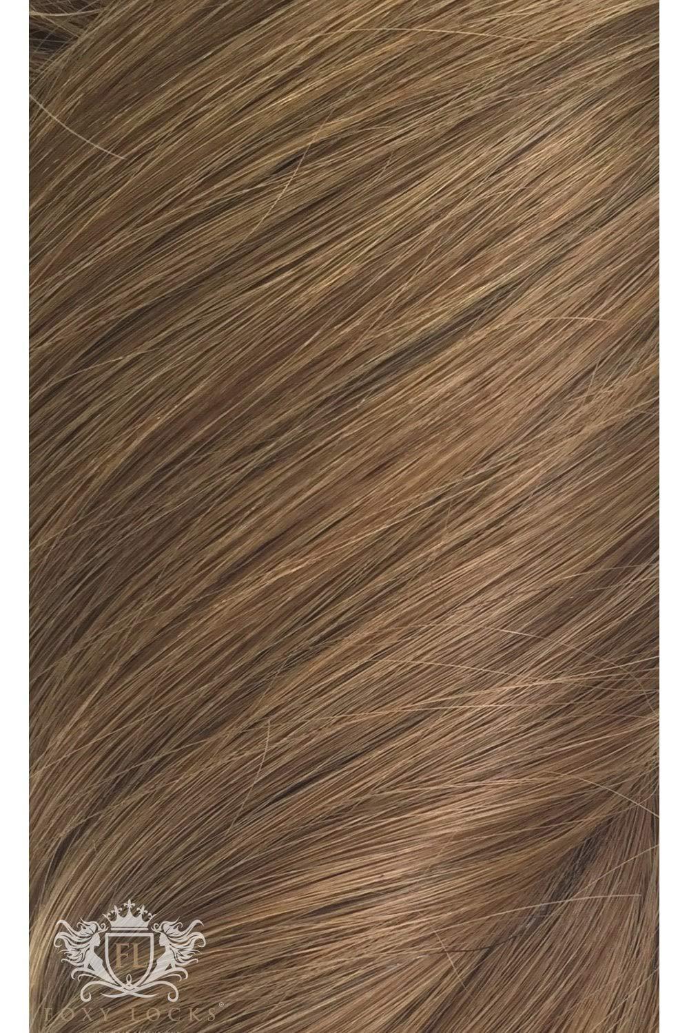 Foxy Locks Chestnut - Volumizer 16" Seamless Clip In Human Hair Extensions 50g