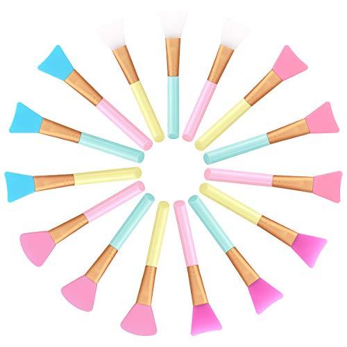 Akstore Akstore 5PCS Silicone Face Mask Brush,Mask Beauty Tool Soft Silicone Facial Mud Mask Applicator Brush Hairless Body Lotion And Body Butter Applicator Tools (White)