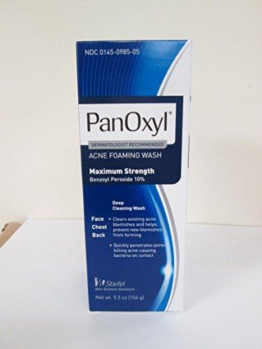 PanOxyl PanOxyl Acne Foaming Wash, 10% Benzoyl Peroxide 5.5 Ounce (Value Pack of 6)