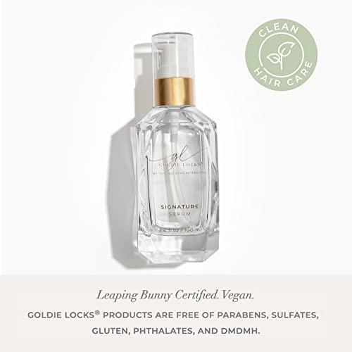 Goldie Locks Goldie Locks Signature Serum, Strengthen and Repair Damaged Hair, Safe for Extensions & Colored Hair, Luxuriously Lightweight, Gives Intense Nourishment and Shine, Protection From Heat & UV Rays