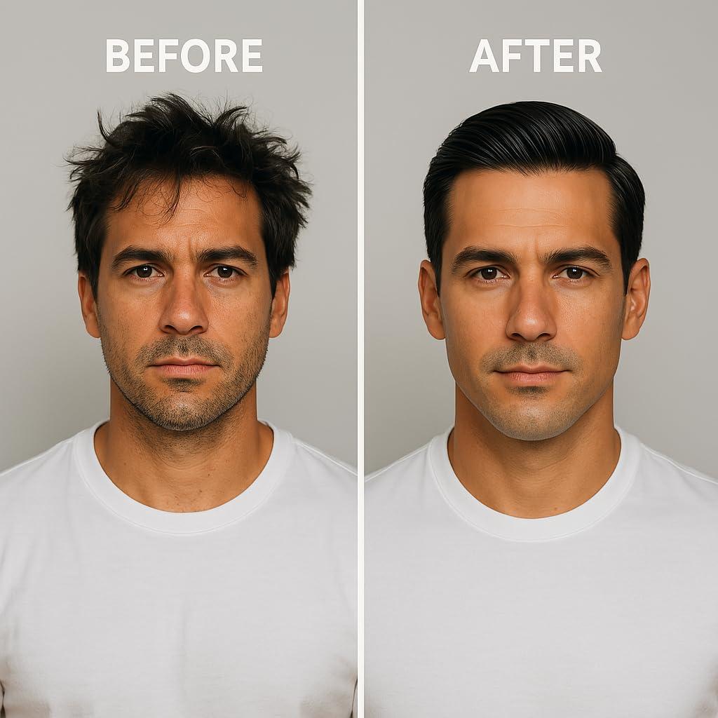 HygieneLab HygieneLab Men\'s Hair Gel - EWG Verified, Strong Hold, Matte Finish, Weightless Texture, Sandalwood Scent, Non-Toxic Clean Formula, Suitable for All Hair Types