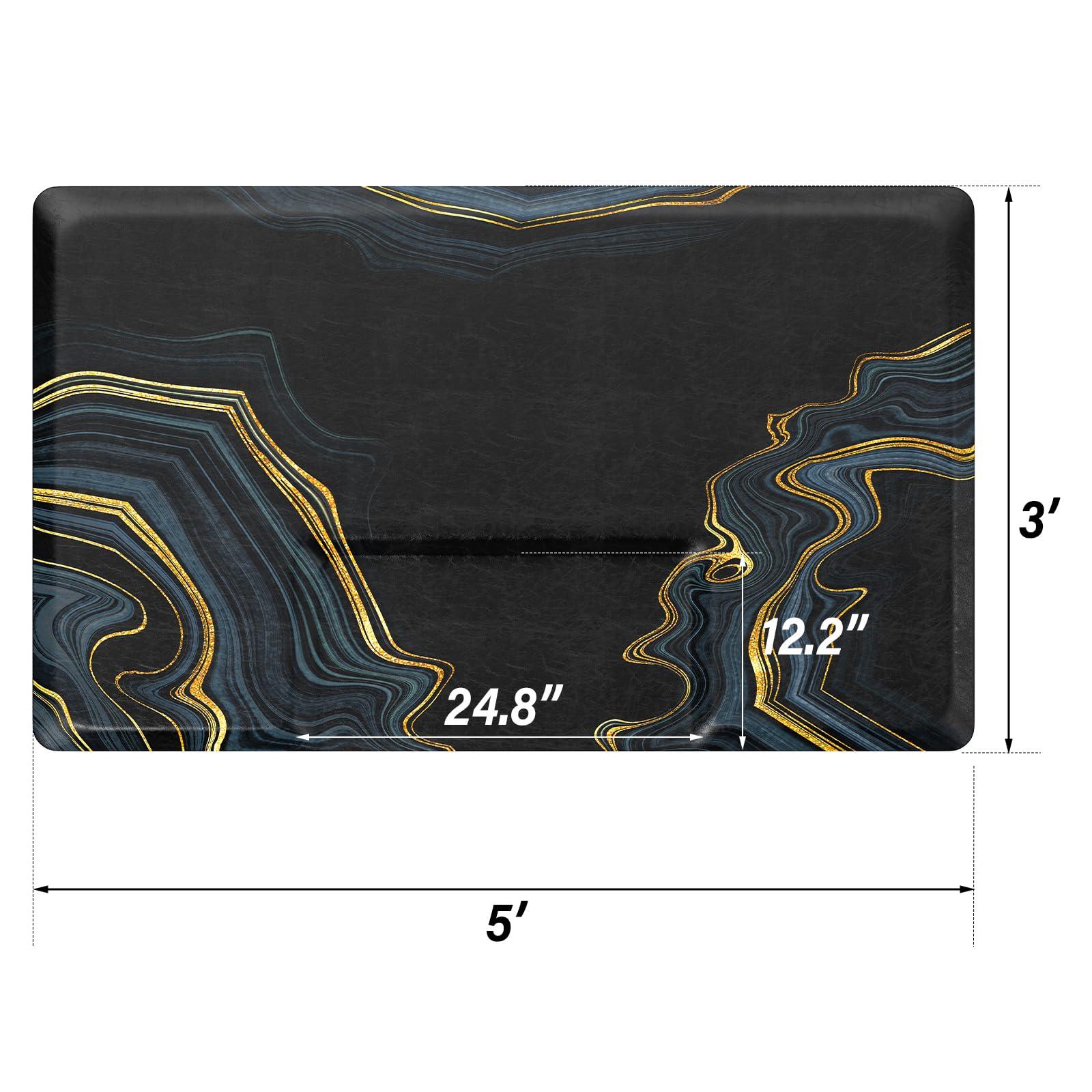 OmySalon OmySalon 3x5x3/4\'\' Thick Salon Mats for Hair Stylist Anti Fatigue, Barber Floor Mat with Square Base, Salon Chair Mat Hairdresser Standing, Anti-Slip Easy Cleaning