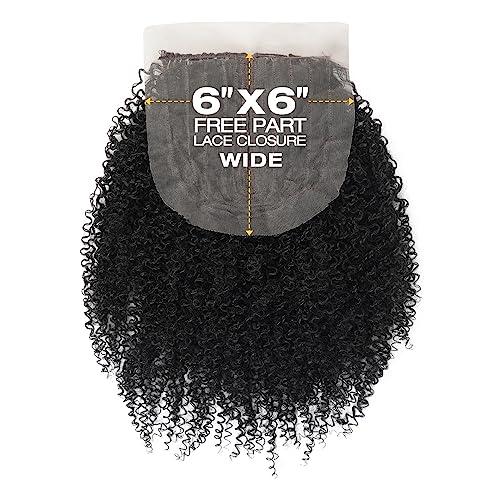 JANET COLLECTION Janet Collection Remy Illusion BOHEMIAN WAVE 3pcs Bundle + 6x6 Closure (14/16/18, 613)