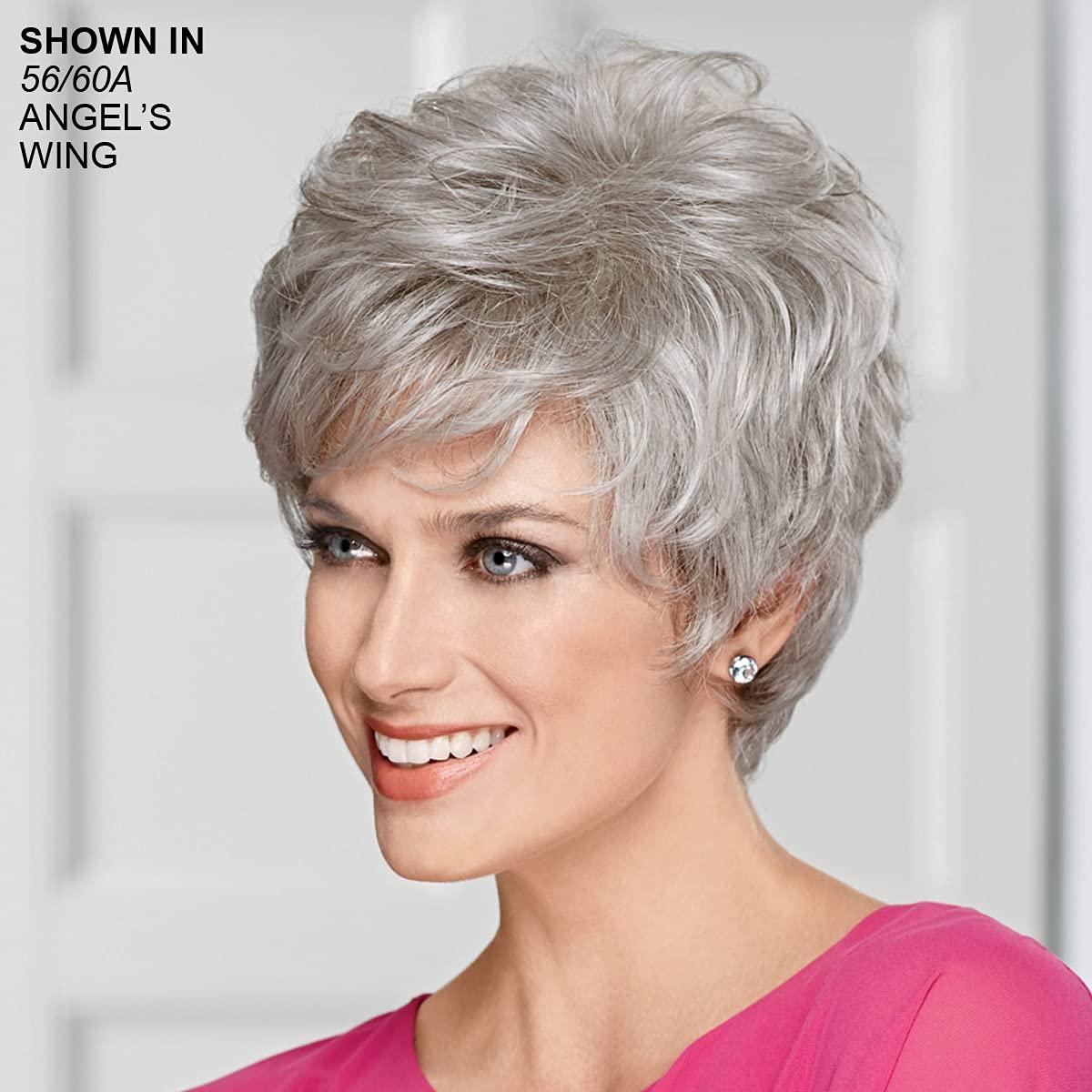Paula Young Paula Young Sensational Wig Classic Short Wig with Enviable Volume and Textured Layers/Multi-Tonal Shades of Blonde, Silver, Brown and Red