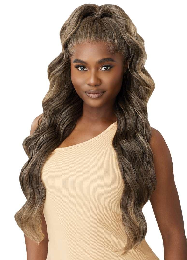 Outre Outre Lace Front Wig - Perfect Hair Line 13X6 - Arnell (OFF BLACK 1B)
