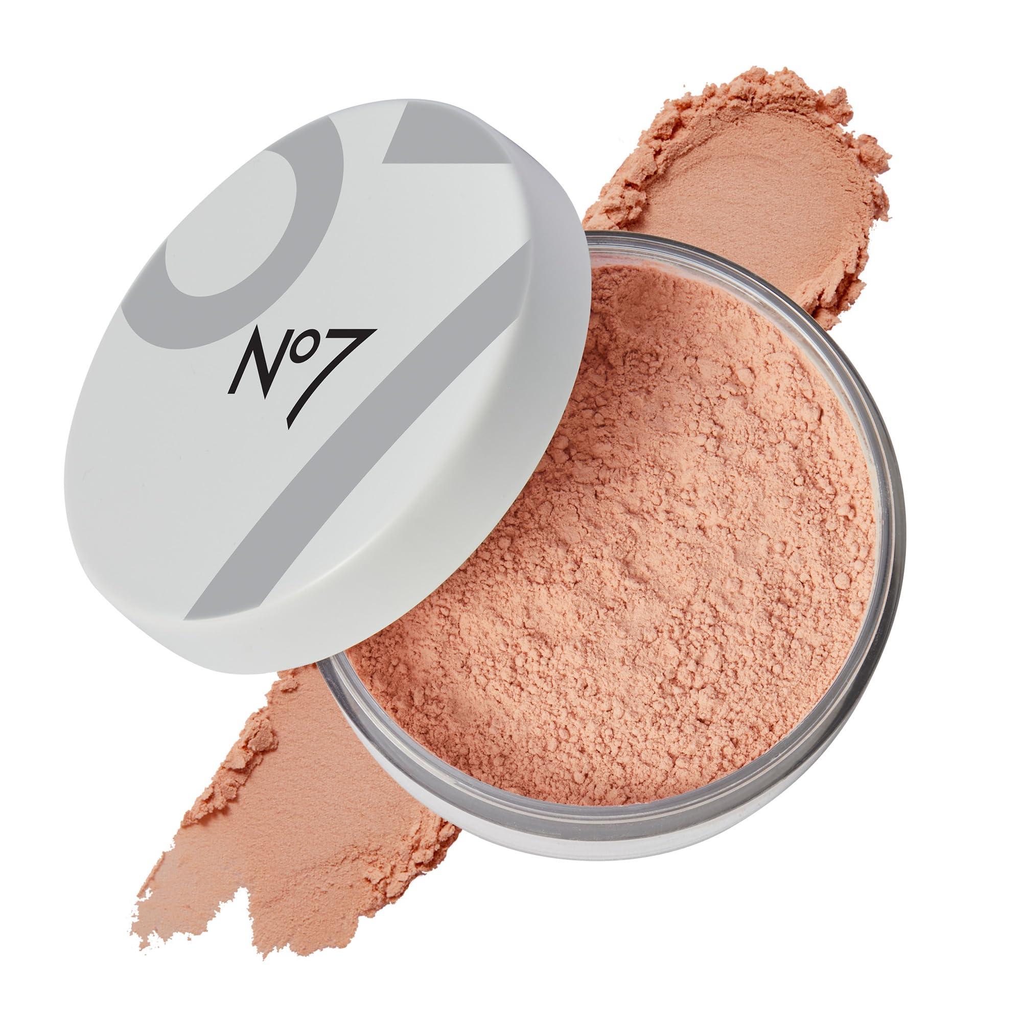 No7 No7 Flawless Finish Loose Powder - Medium Rich - Loose Finishing Powder - Makeup Setting Powder with Matte Finish for All Skin Tones - All Skin Types Including Oily Skin