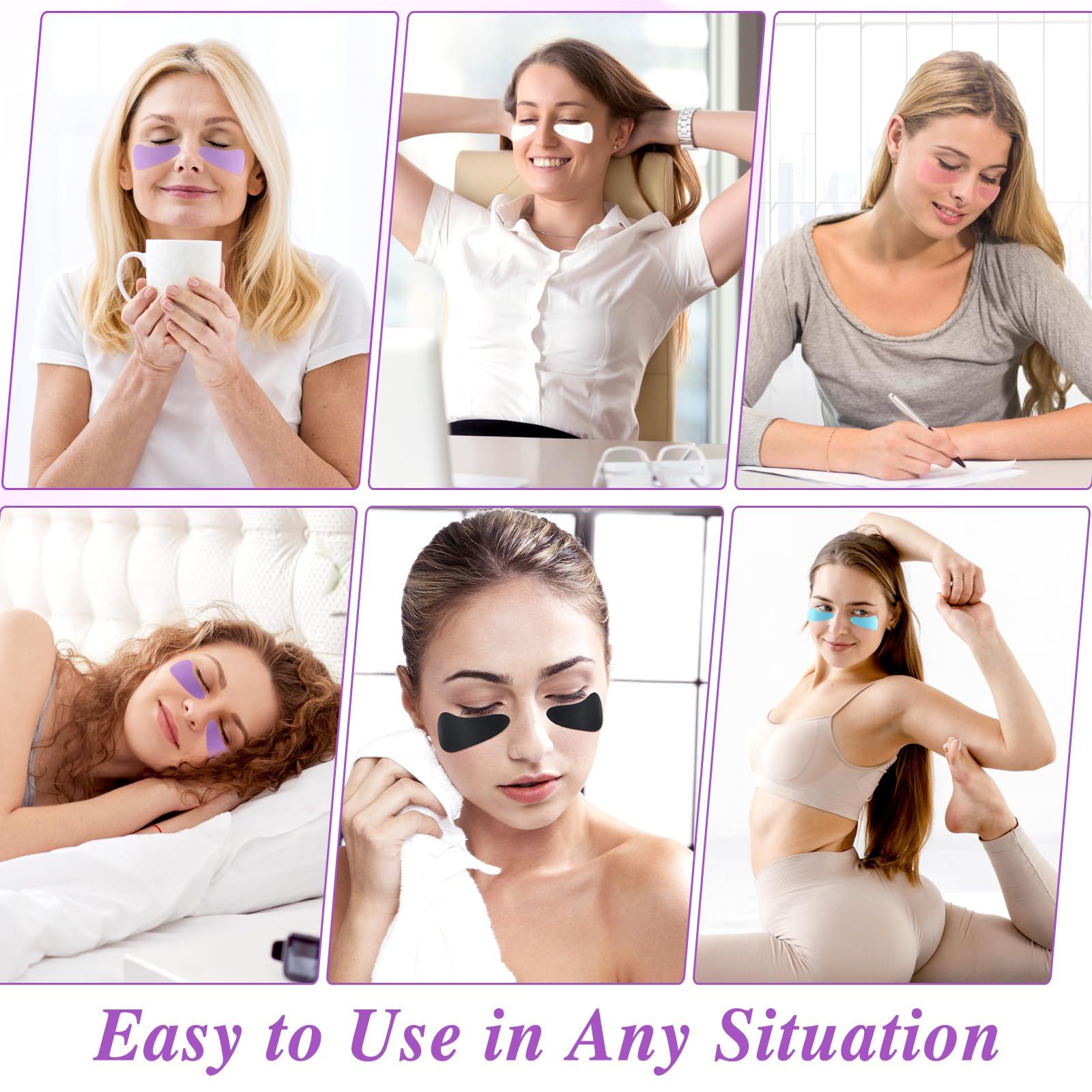 LLOUSSAK LLOUSSAK Reusable Eye Patches, 5 Pairs Reusable Under Eye Patches, Reusable Eye Mask, Silicone Eye Patches with Lifting Effect to Reduce Wrinkles and Fine Lines