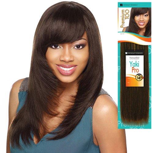 Sensationnel 2-PACK DEALS! Human Hair Blend Weave Sensationnel Premium Too Yaki Pro (10", 2)