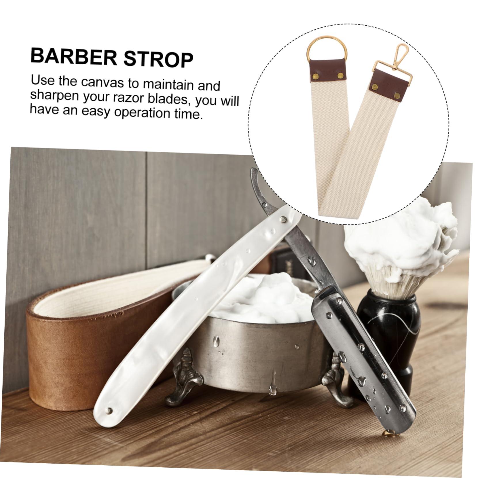 FOYTOKI FOYTOKI All-in-one Sharpening Tool: Barber Canvas Strop Razor Strop Shaving Belt Easy to Use Long-lasting for Straight Razors Fine Edges