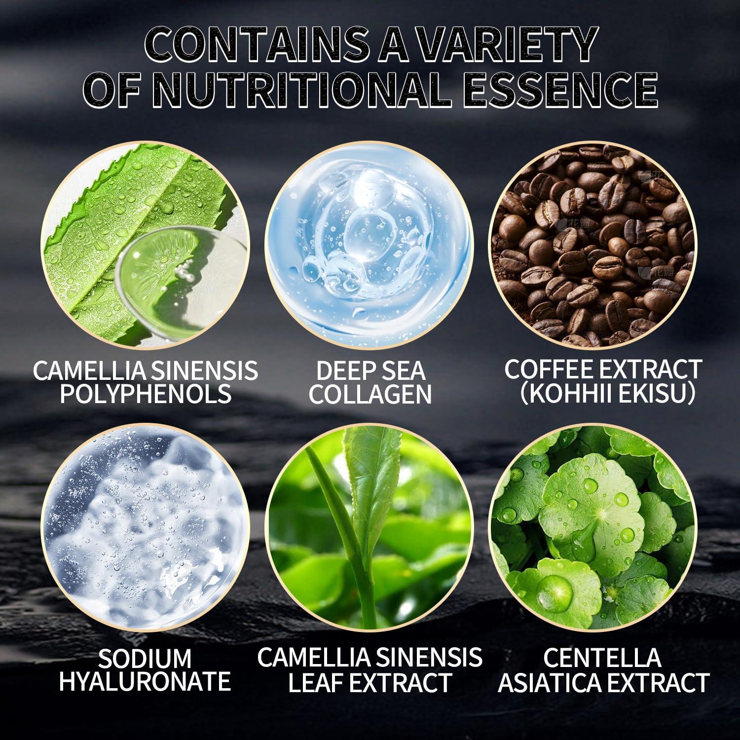 ROUSE ROUSE Collagen Under Eye Patches with Caffeine Eye Treatment Mask for Dark Circles Eye Fatigue Puffiness Refreshing Revitalizing Skin Care Eye Gel Pads-20 Pairs