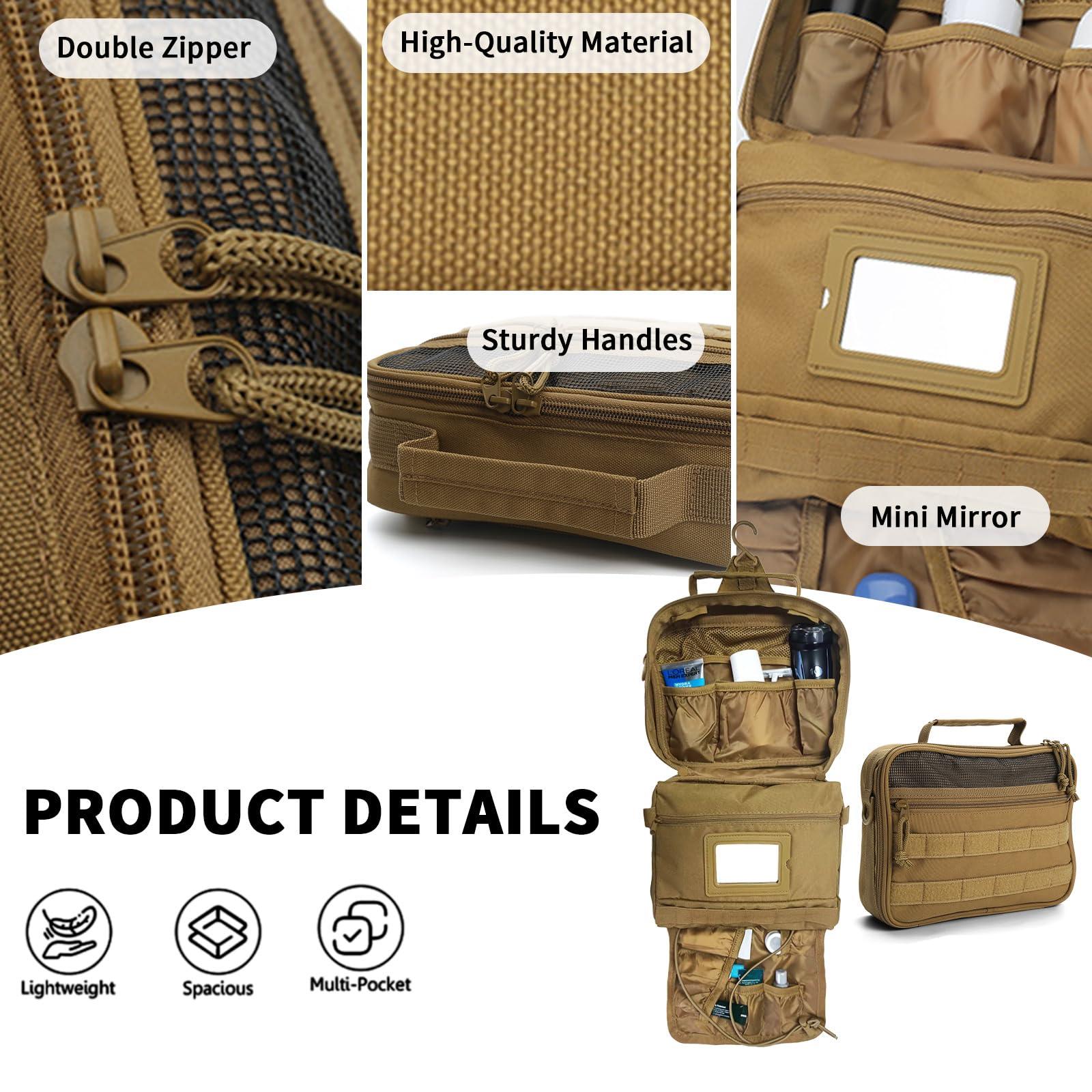 SMONT SMONT men\'s toiletry travel bag shaving kit bag for men travel