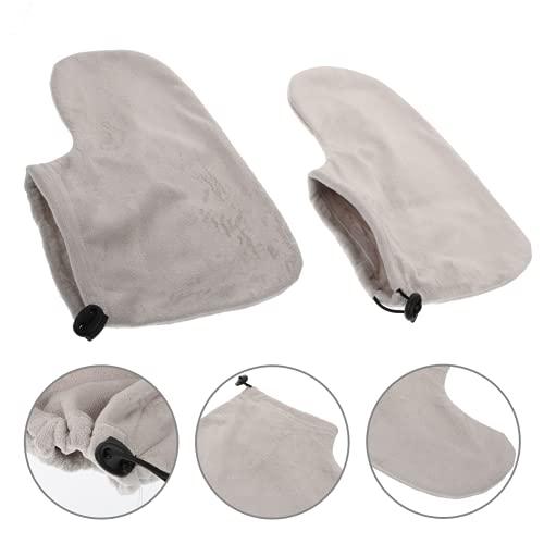HEALLILY HEALLILY Paraffin Wax Bath Cotton Booties Moisturizing Work Foot Covers Feet Treatment Kit Grey Paraffin Wax Warmer Insulated Foot Wraps for Women Warm Therapy