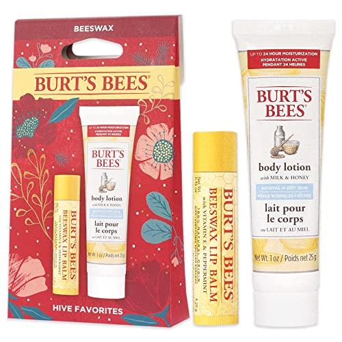 Burt's Bees Burts Bees Hive Favorites Kit - Beeswax Unisex 2021-0.15oz Beeswax Lip Balm, 1.0oz Body Lotion with Milk and Honey, 2 Piece set